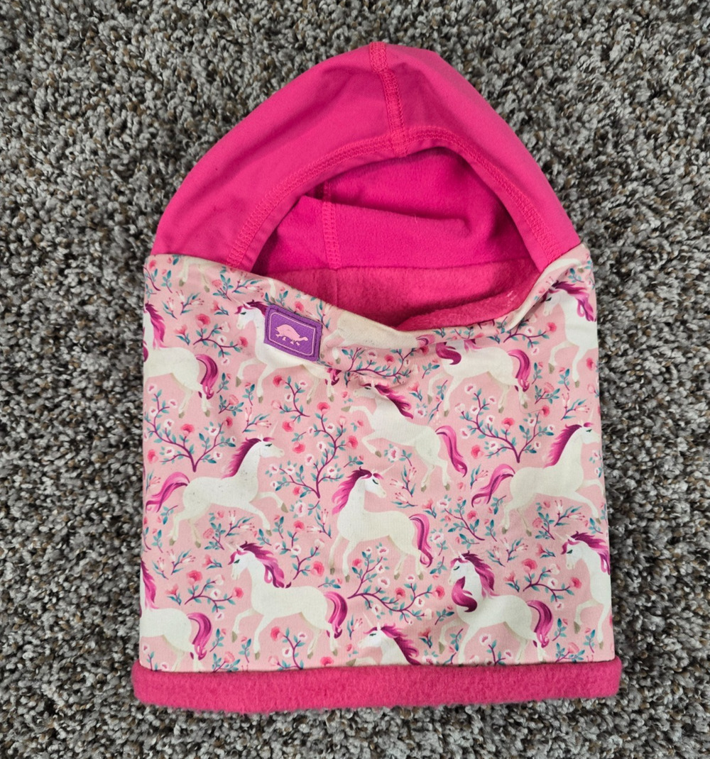 Turtle Fur Kids' Comfort Shell Shellaclava youth-sized balaclava Pink Unicorn